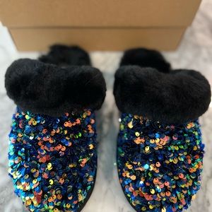 UGG SEQUIN SCUFFETTE SLIPPER NIB